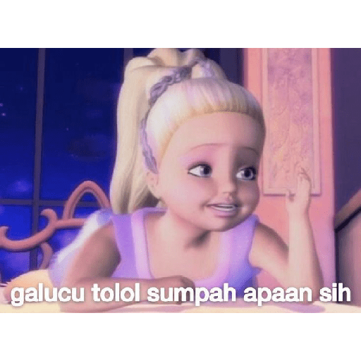 Sticker barbie random meme 25