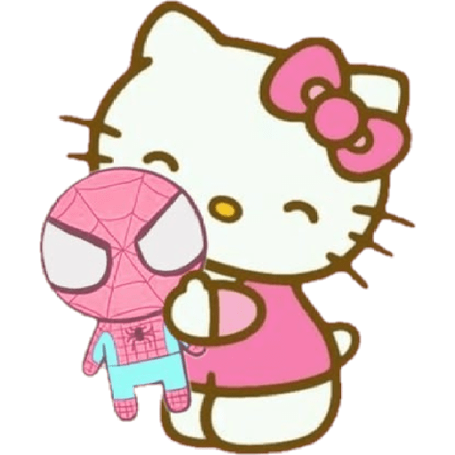 Hello Kitty y Spiderman  5