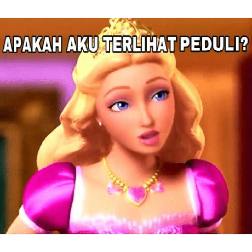 Sticker barbie random meme 23
