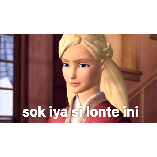 Sticker barbie random meme 14