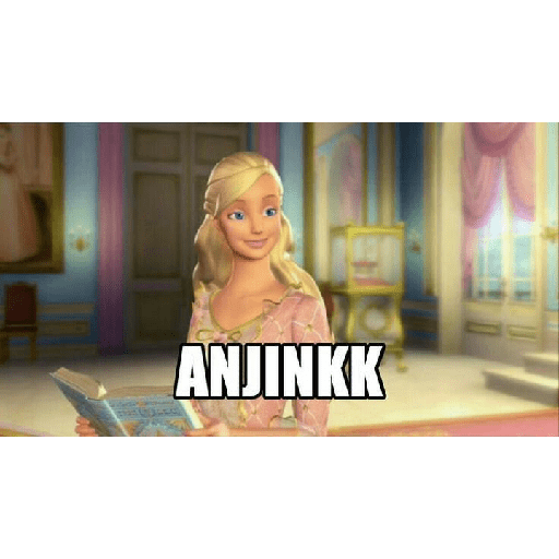 Sticker barbie random meme 19