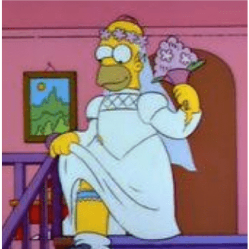Homer de noiva 1