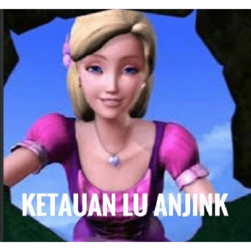 Sticker barbie random meme 5