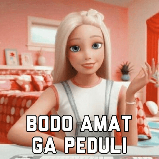 Sticker barbie random meme 11