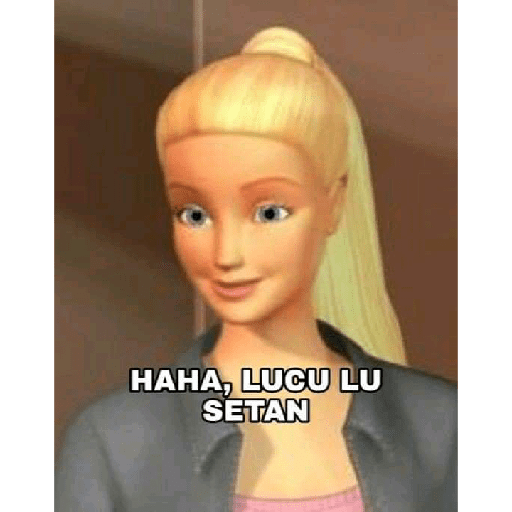 Sticker barbie random meme 6