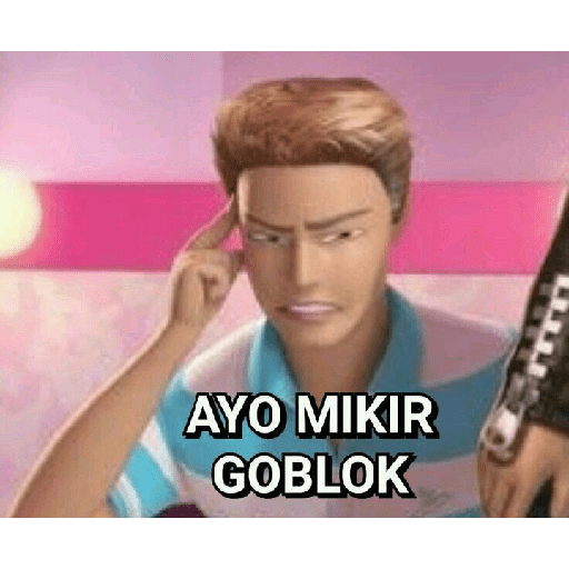 Sticker barbie random meme 9