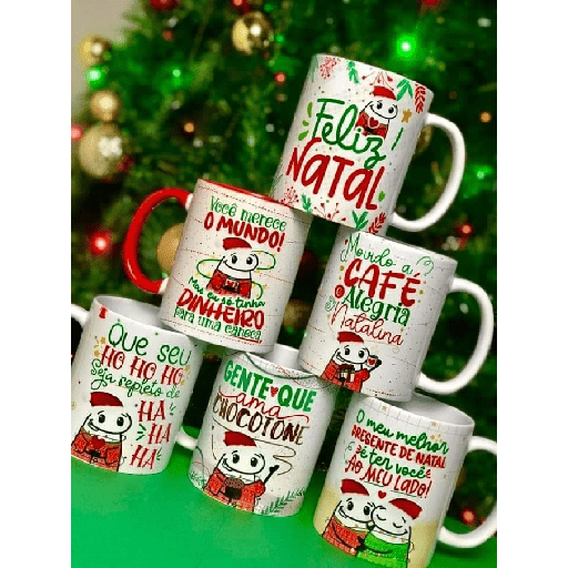 Caneca flork de frases🎅 natal 11