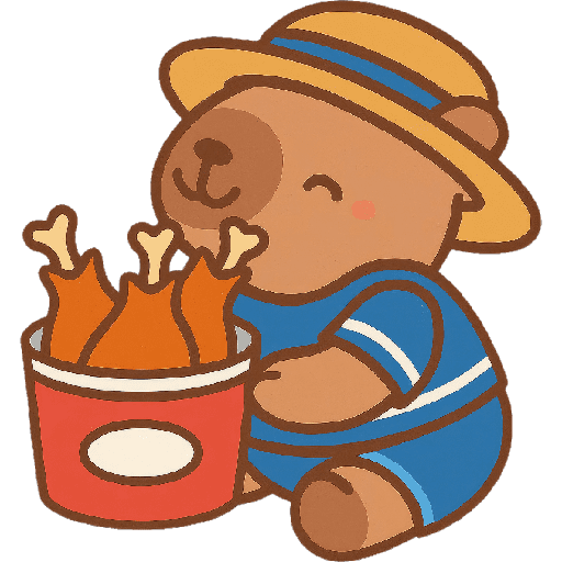 Capibara kawaii de verano 🏖 11