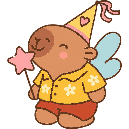 Capibara kawaii de verano 🏖 4