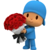 🌹🩵 Pocoyó Ramo de flores🩵🌹 10