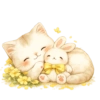 Gatito Flores Amarillas🌻🌼 10