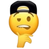 Rosto Pensativo com Boné
