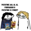 PATATINE AAL AL AL FORMAGGIO O PATATINE O I FONZI? AMICA -Chip- CORNETTO FORMAGGIO Fonzies GLI ORIGINAL