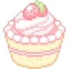 Cupcake Rosa Pixel