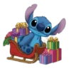 Stitch em um trenó