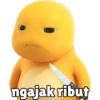 Dino Kuning Nailoong Sticker94 23