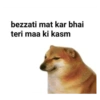 bezzati mat kar bhai teri maa ki kasm