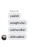 Dokyeom yaallah astagfirullah subhanallah allahuakbar
