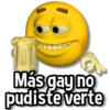 Más gay no pudiste verte