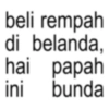beli rempah di belanda, hai papah ini bunda