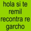 hola si te remil recontra re garcho