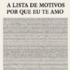 A LISTA DE MOTIVOS POR QUE EU TE AMO படாயபஉ.ேபபபபபபா. மன www.w