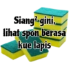 Siang² gini, lihat spon berasa kue lapis