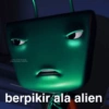 on tele stickerkipop stickermemeindonesia berpikir ala alien
