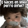 Q haces en linea perro infiel?
