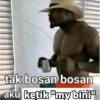 tak bosan bosan aku ketik "my bini"