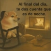 merhes con dif diferentes frases Al final del día, te das cuenta que es de noche.
