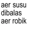aer susu dibalas aer robik