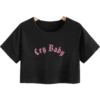 Kaos crop top  9