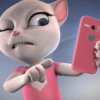 Talking angela reaction 😽 12