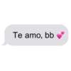 Te amo, bb