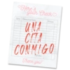 Here's your Check Qty. Description UNA CITA CONMIGO TOTAL: Thank you! Price