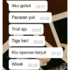 Aku gabut 23:21 Pacaran yuk 23:22 Trial aja 23:22 Tiga hari 23:22 Klo nyaman lanjut 23:22 Wkwk 23:22