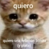 quiero quiero una relación bonita (y plata)