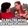 Te doy 200 pesos para que te afeites