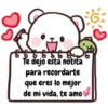 Te dejo esta notita para recordarte que eres lo mejor de mi vida, te amo