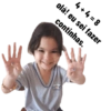 4 + 4 = 8 olá! eu sei fazer continhas.
