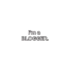 I'm a BLOGGER.
