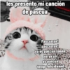 les presento mi canción de pascua Pascua ya! pascua ya! ya es pascua yaaaa ya ya ya es pascua tengo felicidaaad