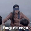 fingi de cega