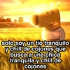 solo soy un tío tranquilo y chill de cojones que busca a una chica tranquila y chill de cojones