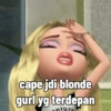 cape jdi blonde gurl yg terdepan