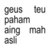 geus teu paham aing mah asli