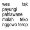 Kata-kata anomali jawa 19