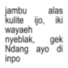 Kata-kata anomali jawa 15