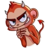 Monkey Sticker by* 10